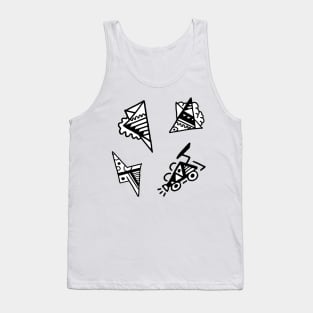 Abstract Object Doodle Art Tank Top